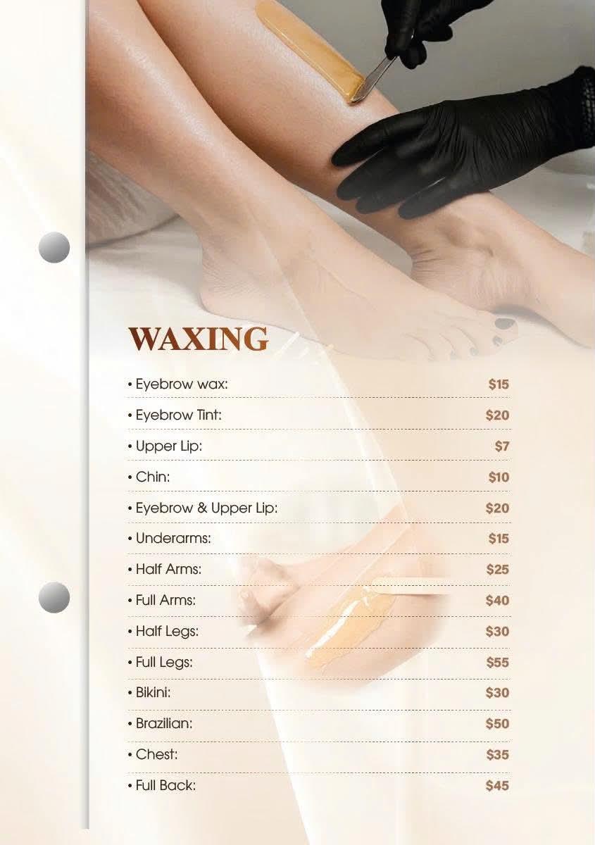 Monaco Nail Bar services menu — page 5 of 7